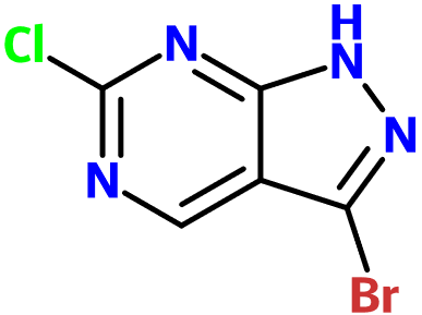 (image for) MC016343 3-Bromo-6-chloro-1H-pyrazolo[3,4-d]pyrimidine